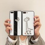 Wholesale iPhone 8 Plus / 7 Plus Diamond Studs Crystal Case (Giraffe)